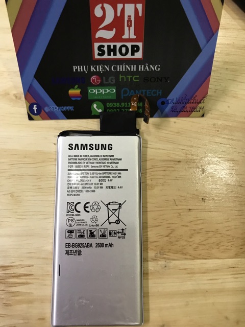 PIN GALAXY S6 EDGE CHÍNH HÃNG, DUNG LƯỢNG 2600MAH, EB-BG925ABA