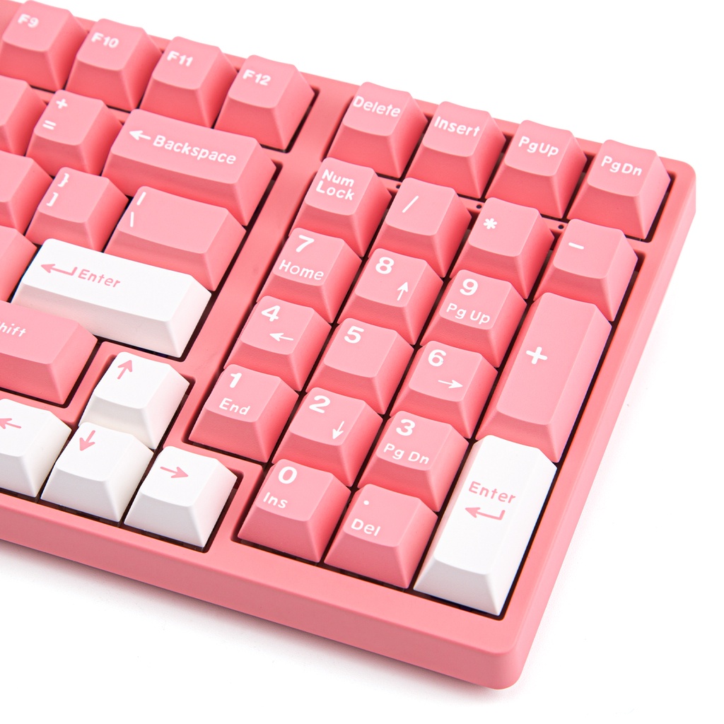 Aifei Cherry Profile PBT Keycaps Double Shot Injection 173 Phím Bộ bàn phím cơ cho Cherry MX Gateron Kailh Switch (Hoa đào）