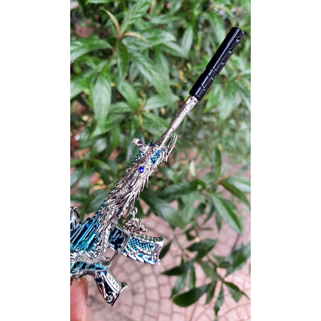 [ Tặng đế ][ 22cm ] Mô hình hợp kim chảo / M416 Rồng xanh - PUBG - Baystore