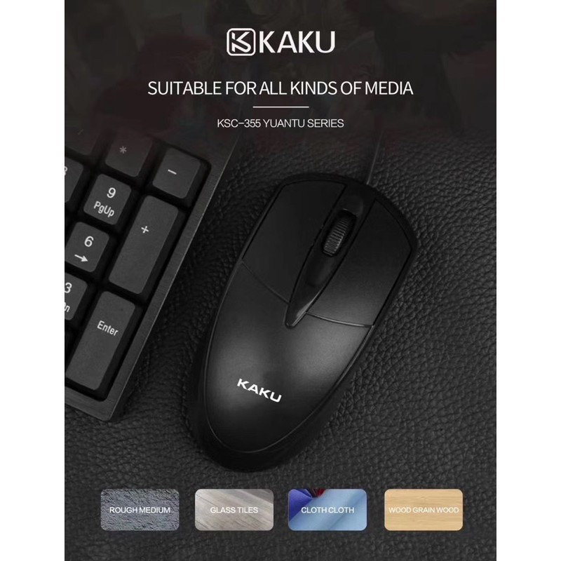 Chuột quang có dây⭐ FREE SHIP ⭐ chính hãng KAKU YUANTU KSC-355