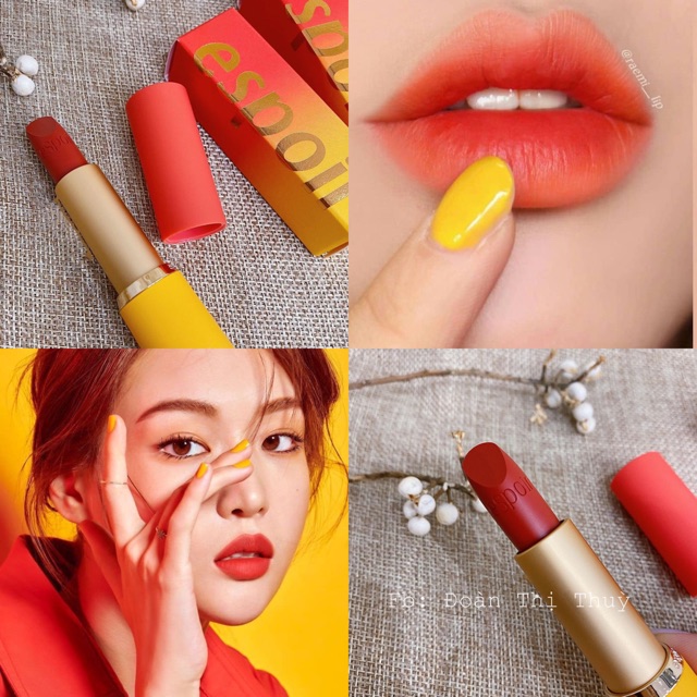 Son espoir red meet yellow đỏ cam vàng chuẩn auth