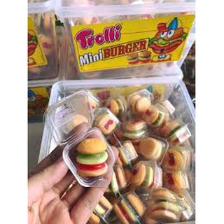 (CÓ SẴN) Kẹo dẻo Trolli Mini Burger hộp 60 viên