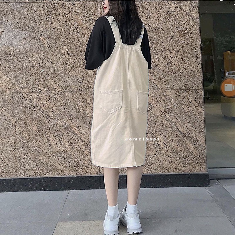 Váy Yếm 2 Túi Trước Chất Thô Hàn Cực Xinh M565-Teen 888