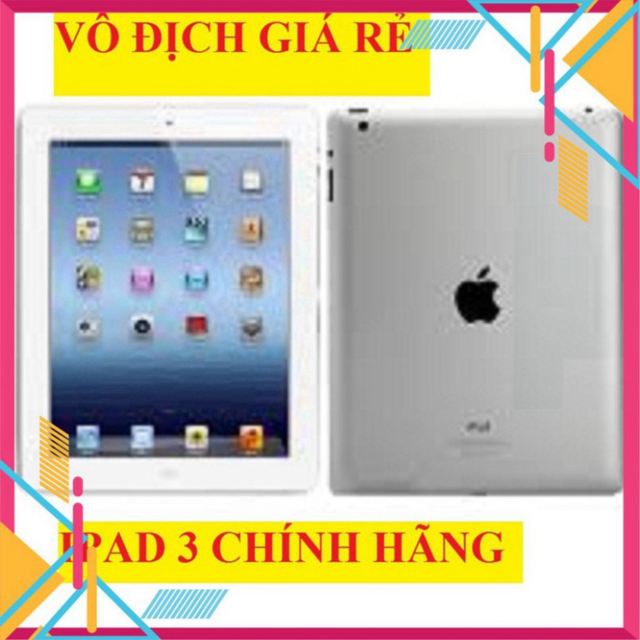 Máy Tính Bảng Ipad 3 zin Chính Hãng apple, màn hình 9.7inch, chơi Tiktok Zalo Fb Youtube | WebRaoVat - webraovat.net.vn