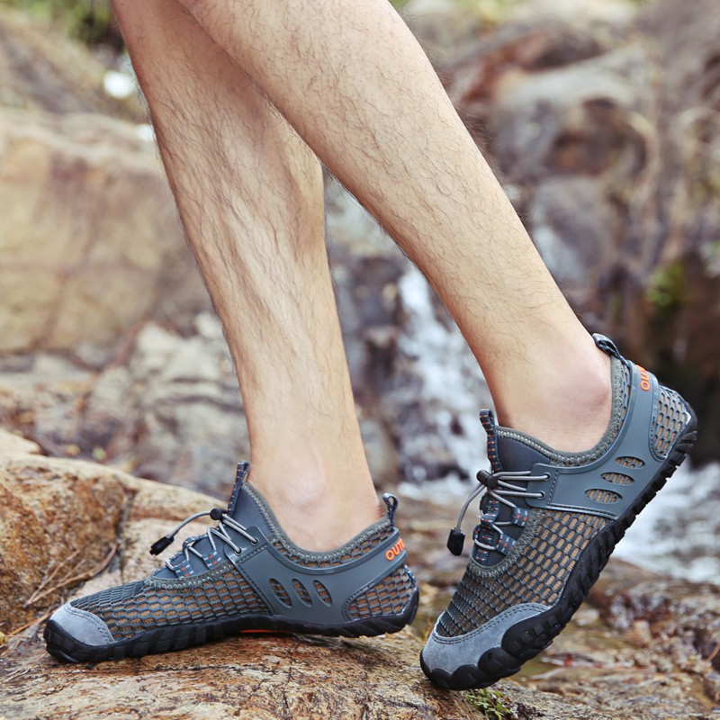 Giày đi biển, bơi lội, chèo thuyền, lội suối, trekking, cao cấp đế cao su thoát nước kiểu dáng mới