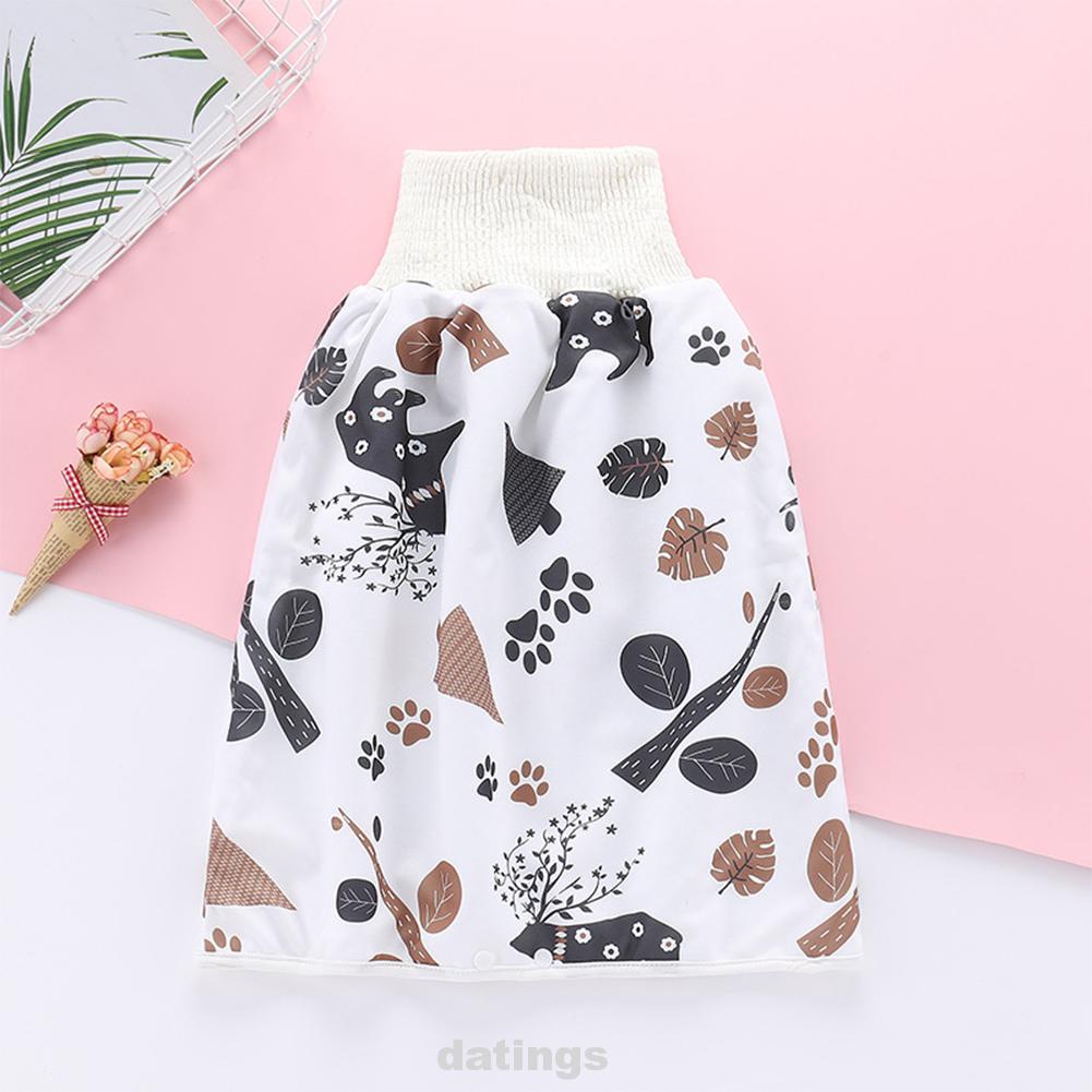 Chân Váy Tã Vải Cotton Pha Lưng Cao Thoáng Khí Chống Rò Rỉ Dễ Dàng Vệ Sinh Cho Bé