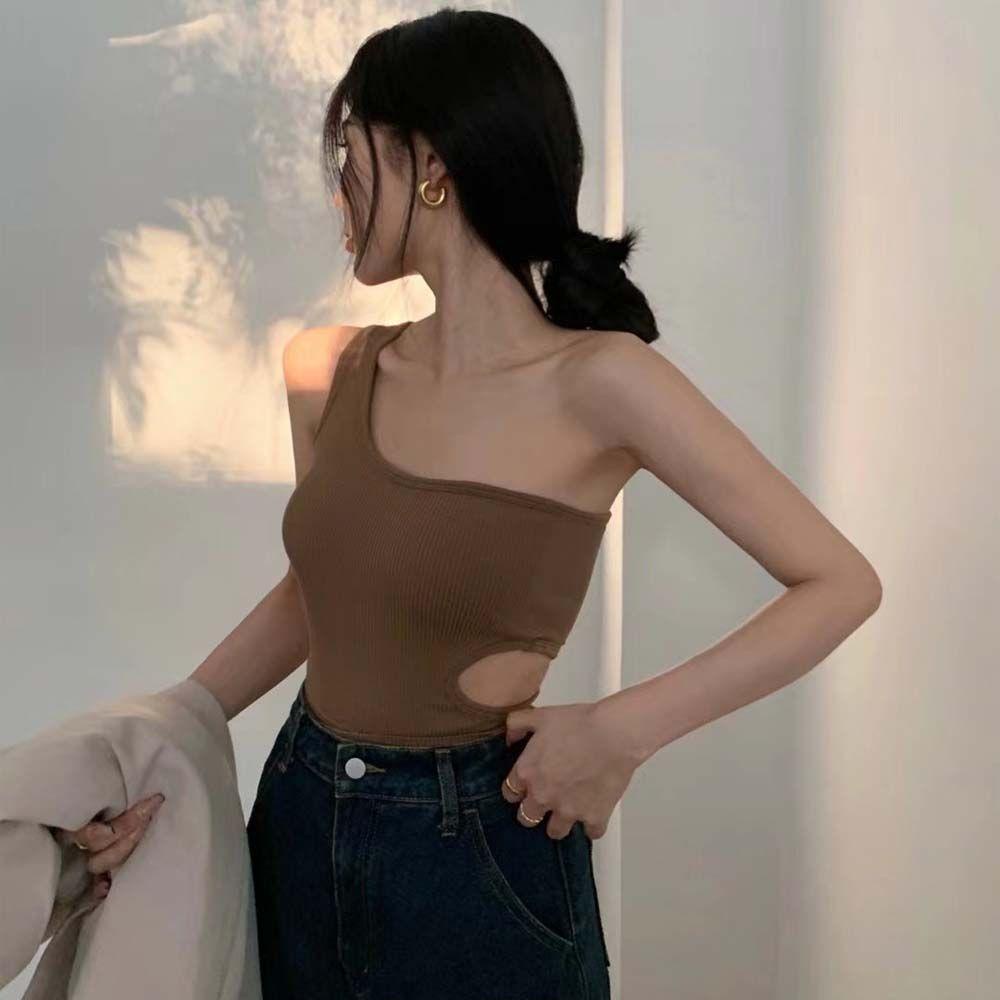 Needway Áo Lót Crop Top Không Gọng Thép Thoải Mái Gợi Cảm Kiểu Hàn Quốc Cho Nữ