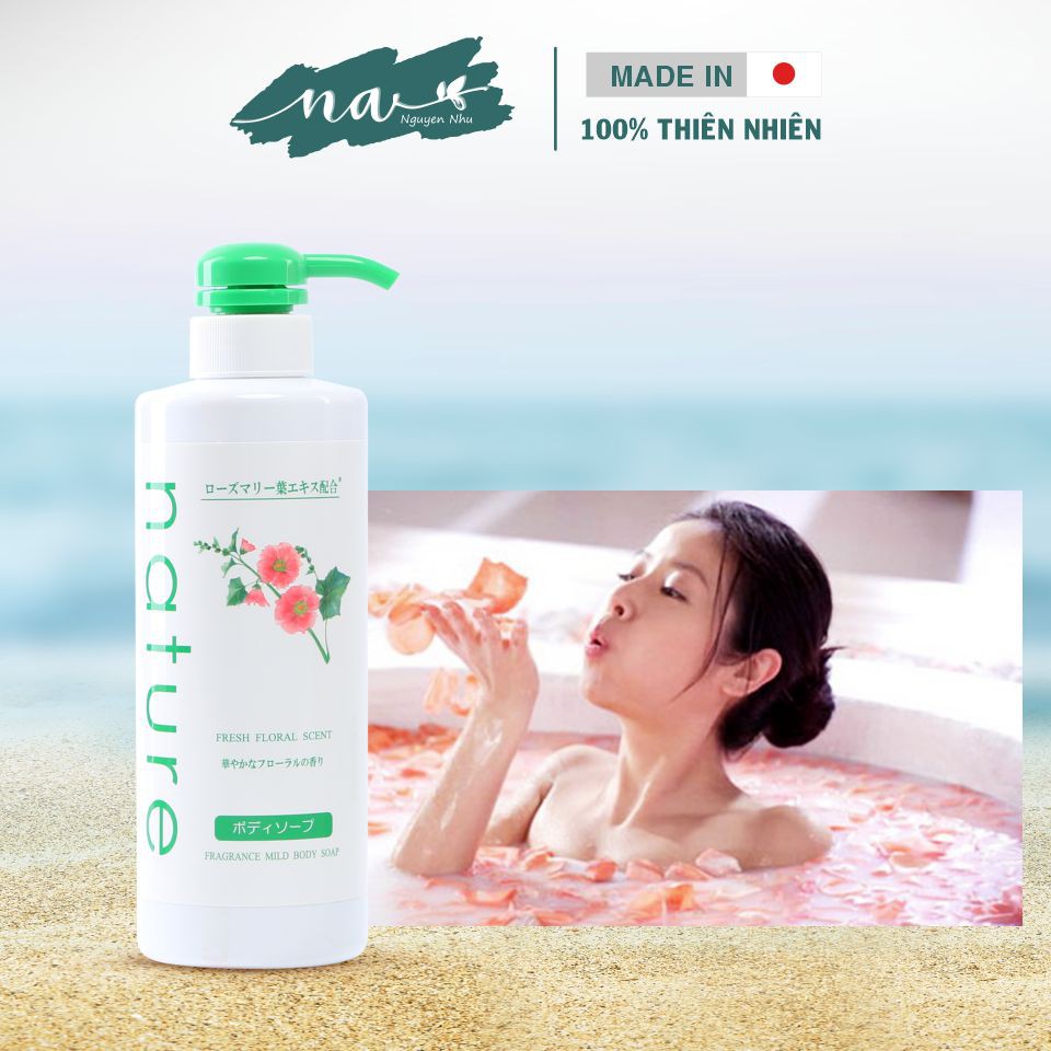 Sữa tắm Naris Nature hương hoa tự nhiên 500ml