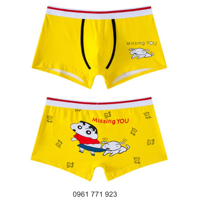 Quần Lót Nam Hoạt Hình Nhập Khẩu cao cấp doraemon siêu nhân Songoku, Quần Sịp Hoạt Hình one piece đùi cho học sinh cấp 2
