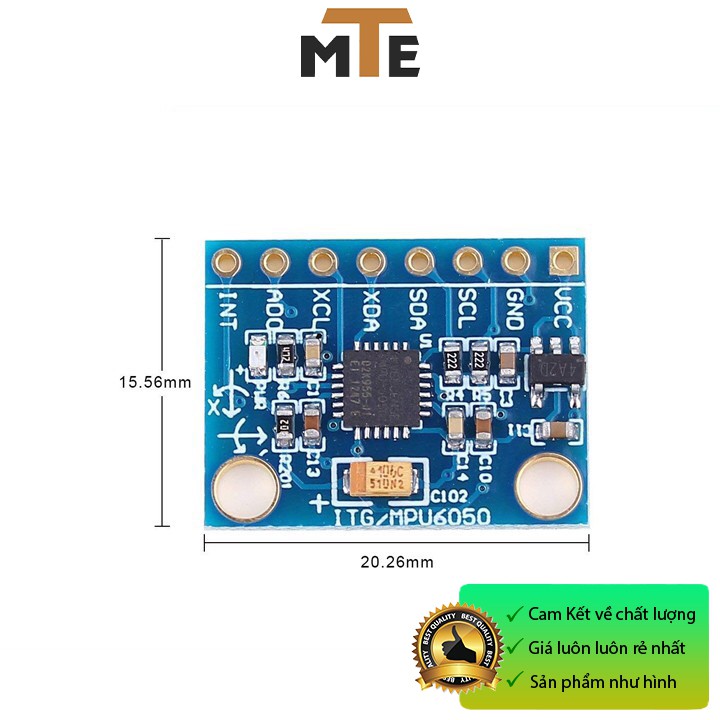 Cảm biến gia tốc 6 trục GY-521 MPU6050 - Module Arduino