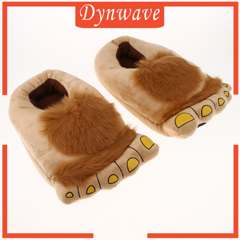 Dép Bông Đi Trong Nhà Ấm Áp Hình Quái Vật Chân To Unisex