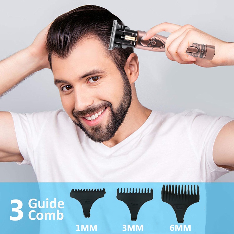 Tông đơ cạo râu /cắt tóc KEMEI T9 không dây cho nam