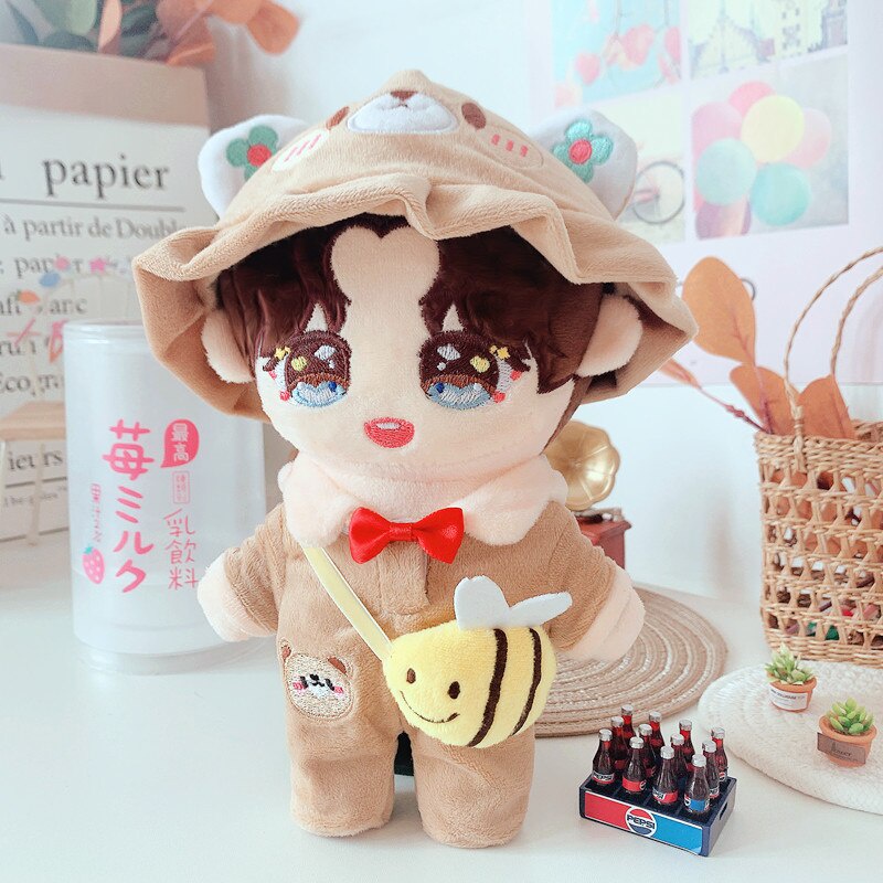 Áo liền quần hình gấu mật ong đáng yêu 20cm