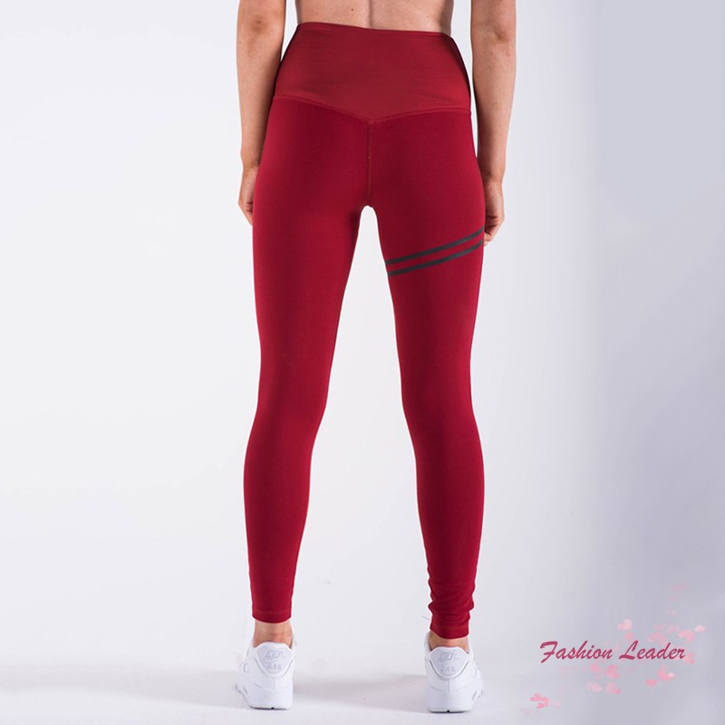 Quần legging dài ôm chân màu trơn co giãn cho nữ | BigBuy360 - bigbuy360.vn