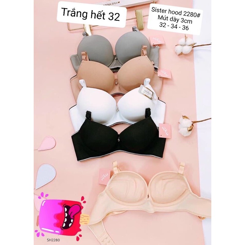 Áo nâng ngực mút dày 3cm,mút cotton mềm mại push up nâng ngực