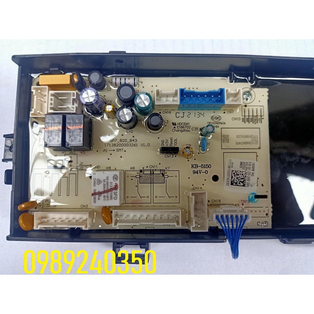 Bo mạch máy giặt TOSHIBA TW - BH105M4V 9,5kg lồng ngang hàng hãng