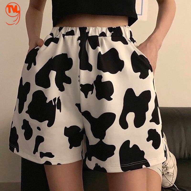 Quần short nữ TVL1999, quần đùi nữ bò sữa ống rộng cạp chun chất liệu cotton cao cấp đem lại cảm giác thoải mái | BigBuy360 - bigbuy360.vn