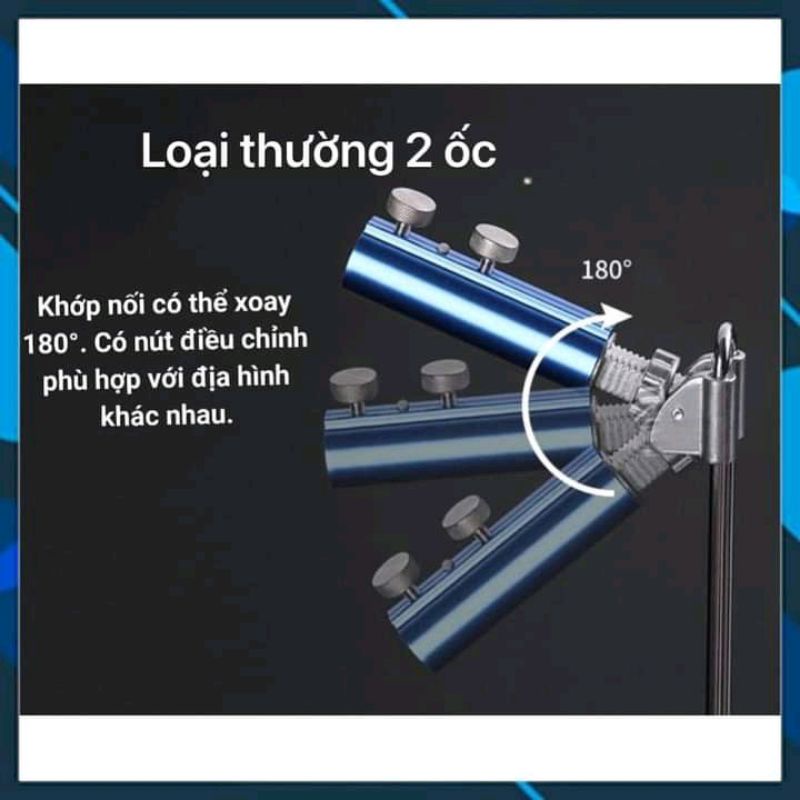 Chân cắm đất 360 độ được làm từ kim loại cao cấp chống gỉ. tiện lợi và sử dụng dễ dàng