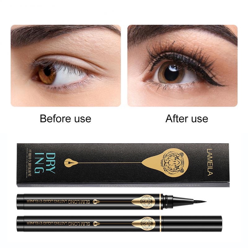 Bút Kẻ Mắt Nước Màu Đen Khô Nhanh Chống Nước Lâu Trôi Cho Nữ