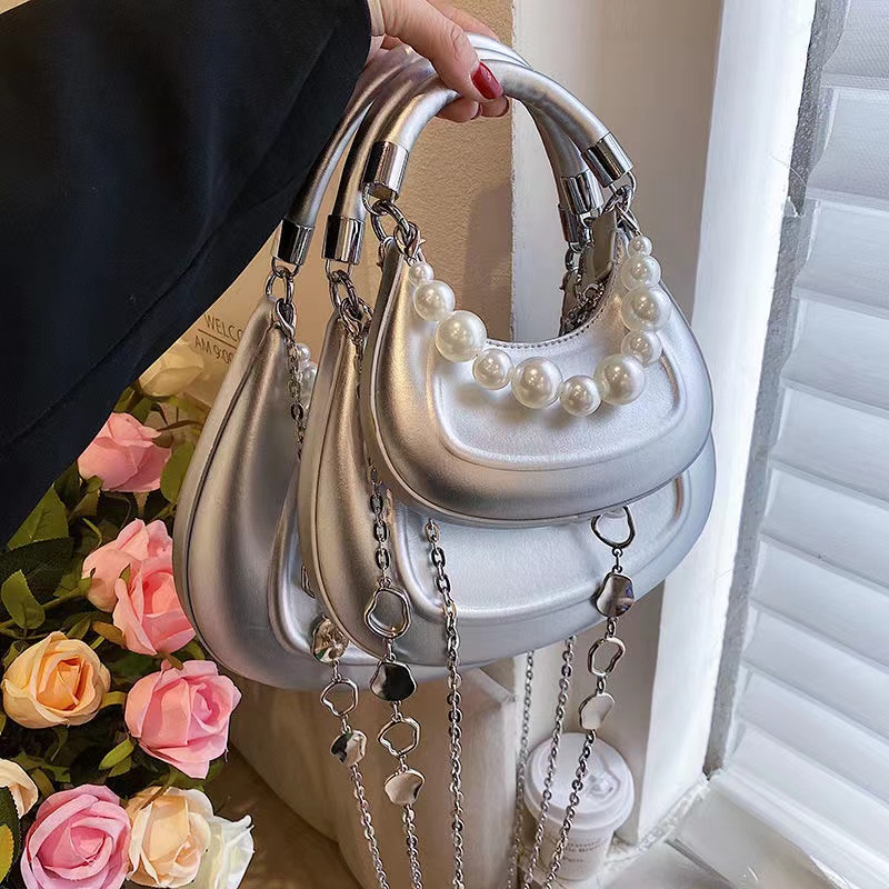 Túi Đeo Chéo Một Bên Vai Có 12 Màu Bán Nguyệt Thời Trang Mùa Xuân 2022