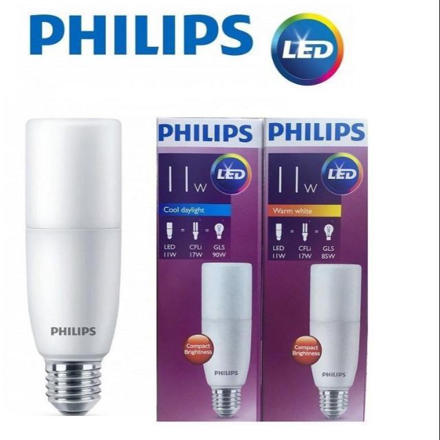 Bóng LED PHILIPS Stick E27 -  - Kích thước nhỏ gọn, thay thế cho bóng compact