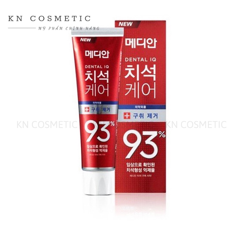 Kem Đánh Răng Median Dental IQ 93% Hàn Quốc chống hôi miệng Tuýp 120g