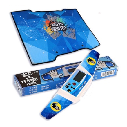 Đồng Hồ Bấm Giờ Rubik Timer - Máy Đếm Thời Gian Chơi Rubic - Thảm Chơi Rubik Cao Cấp