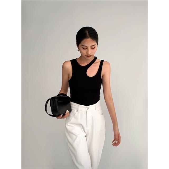 Áo Không Tay Màu Đen Thời Trang Mùa Hè Năm 2021 Cho Nữ