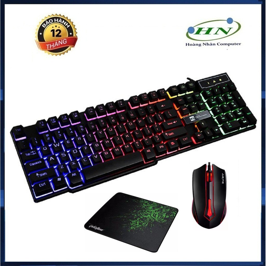 [Mã SKAMSALE03 giảm 10% đơn 200k] BỘ BÀN PHÍM GIẢ CƠ GAME R8 1822 VÀ CHUỘT M611 LED 7 MÀU + TẶNG LÓT CHUỘT