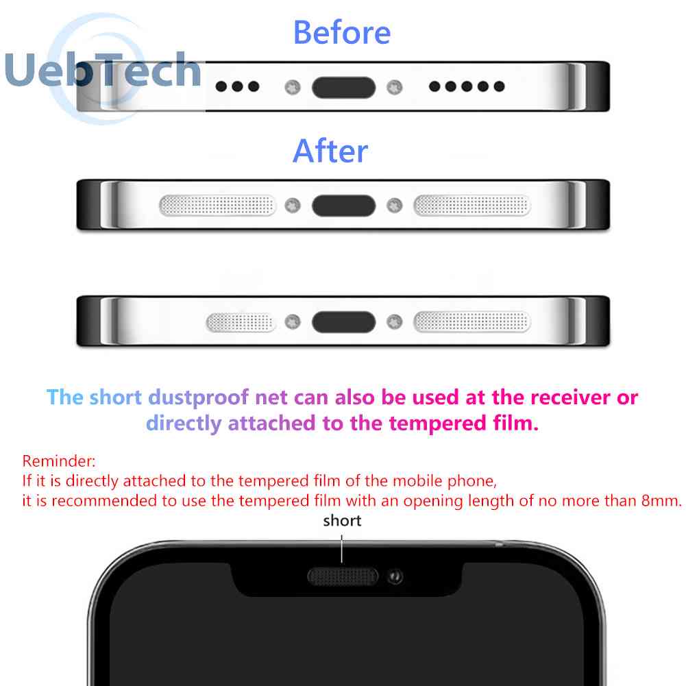 Miếng Dán Lưới Chống Bụi Cho Loa Điện Thoại iPhone 13