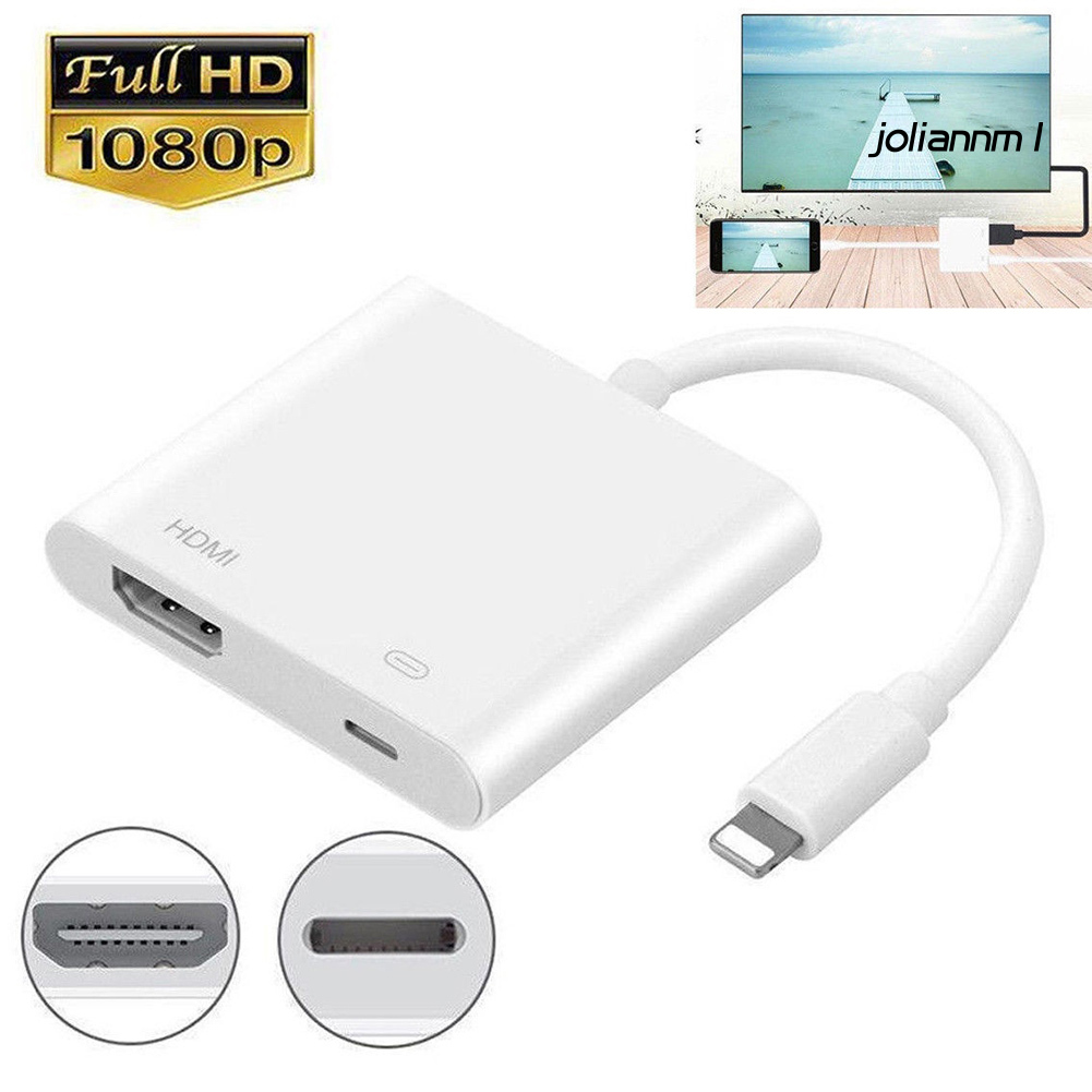 Cáp Chuyển Đổi 1080p Hd 8pin Sang Hdmi Cho Iphone 5 Ipad Mini Ipod Touch