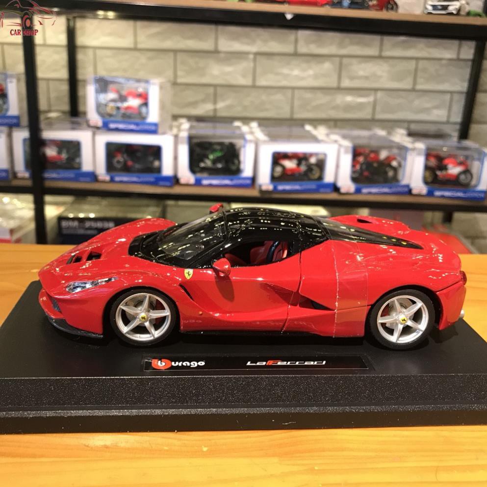Mô Hình Ferrari LaFerrari 💩GIÁ RẺ💩 Tỉ Lệ 1:24 Hãng Burago Màu Đỏ
