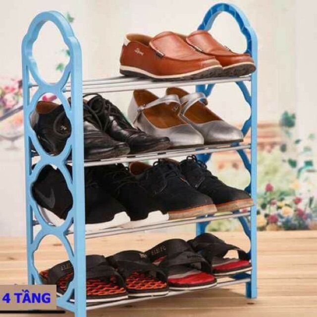 Kệ giày 4 tầng inox