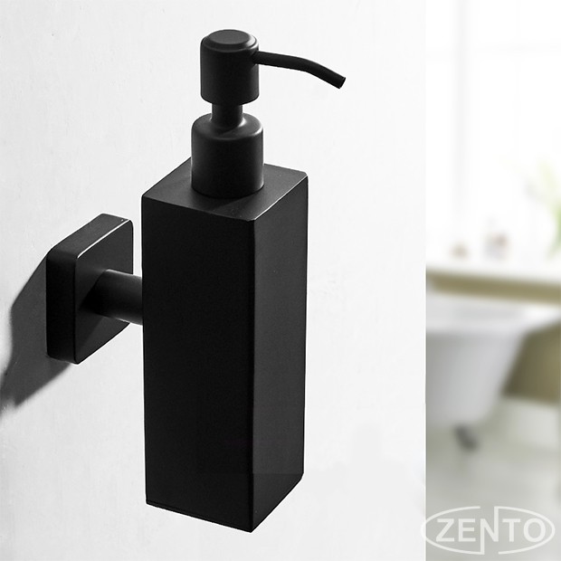 BÌNH XÀ PHÒNG NƯỚC GẮN TƯỜNG INOX304 BLACK SERIES HC6814
