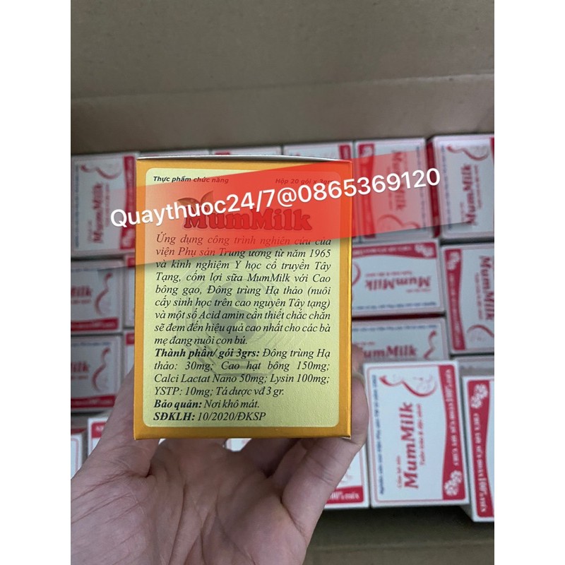 COMBO 5 HỘP CỐM LỢI SỮA MUMMILK ĐÔNG TRÙNG