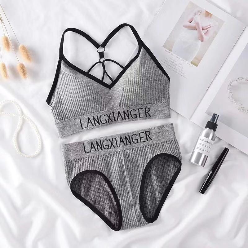 Bộ Đồ Lót Thể Thao Không Gọng Thoải Mái Dành Cho Nữ