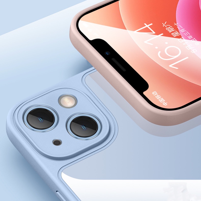 Ốp Điện Thoại Silicon Mềm Nhám Trong Suốt Bảo Vệ Toàn Diện Cho iphone 13 13 pro max 13