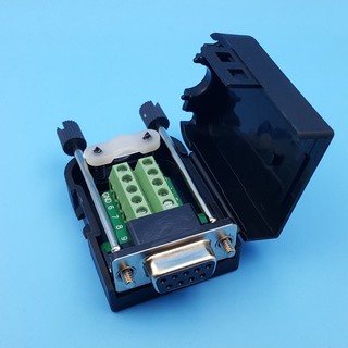 Đầu Nối D-Sub Db9 Female 9pin Màu Đen