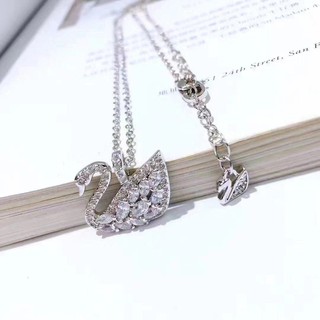 Vòng cổ Mạ Bạc 925 Mặt Hình Thiên Nga Đính Đá Thời Trang 2023 5169080