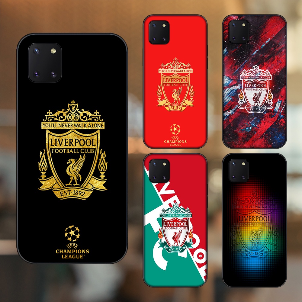 Ốp lưng Samsung Note 10 Lite viền đen in hình Liverpool FC