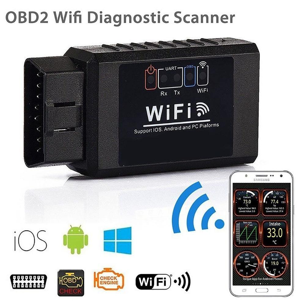 Công cụ chẩn đoán lỗi ô tô nóng OBD2 Máy quét mã đọc mã ELM327 WIFI