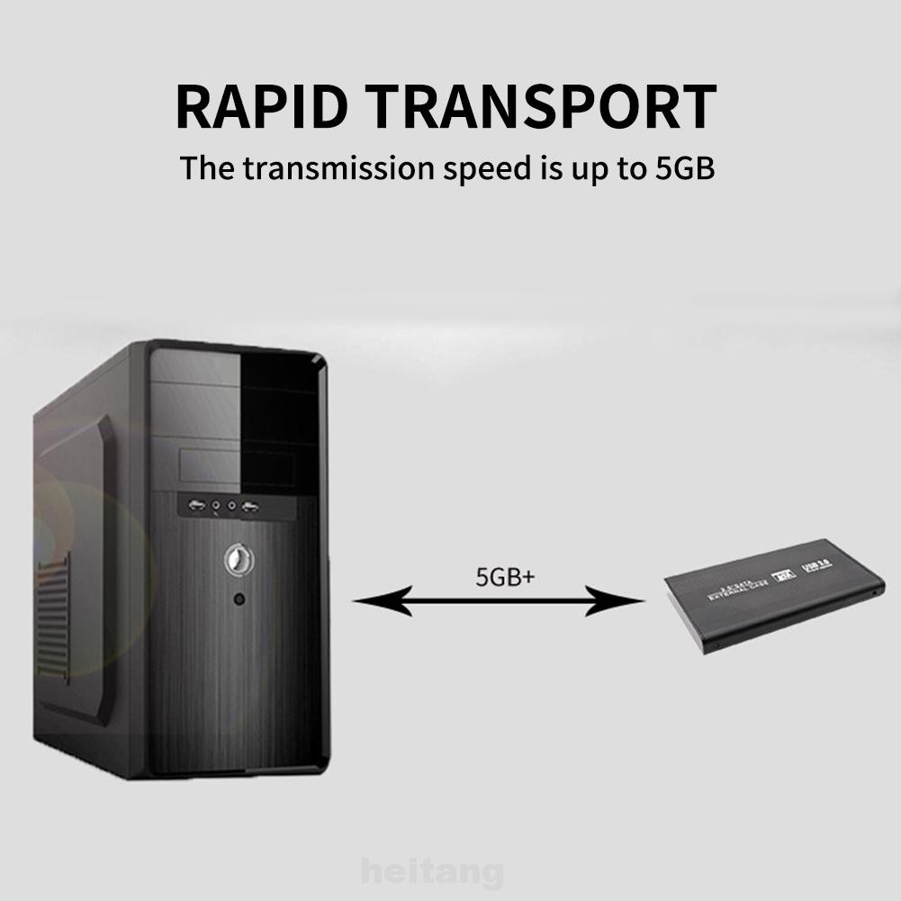 Vỏ Ổ Cứng Ngoài 2.5 Inch Sata Sang Usb 3.0 Hdd Bằng Hợp Kim Nhôm | BigBuy360 - bigbuy360.vn