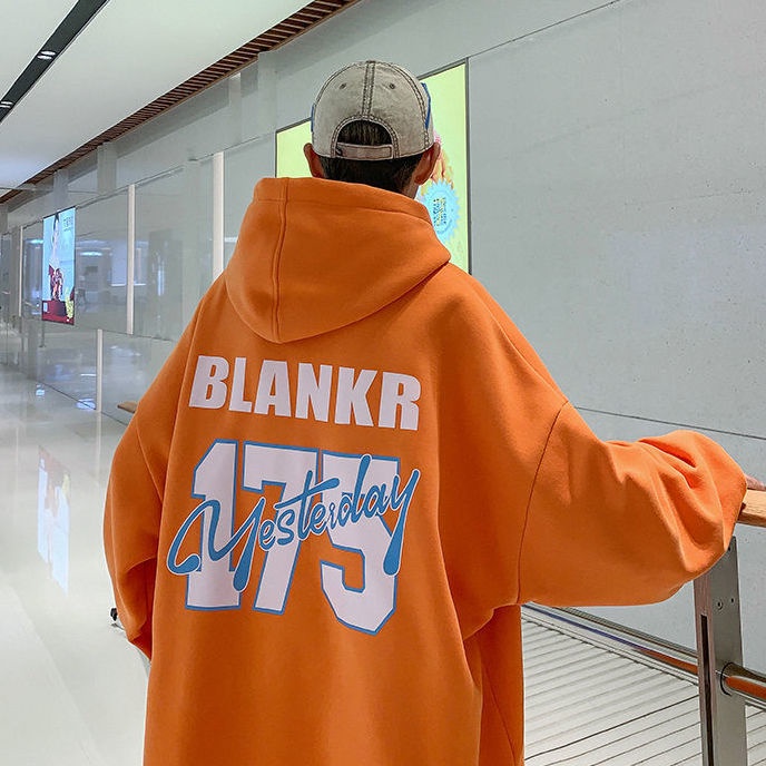 Áo Hoodie Dáng Rộng Có In Chữ Thời Trang Phong Cách Hàn Quốc Cho Nam