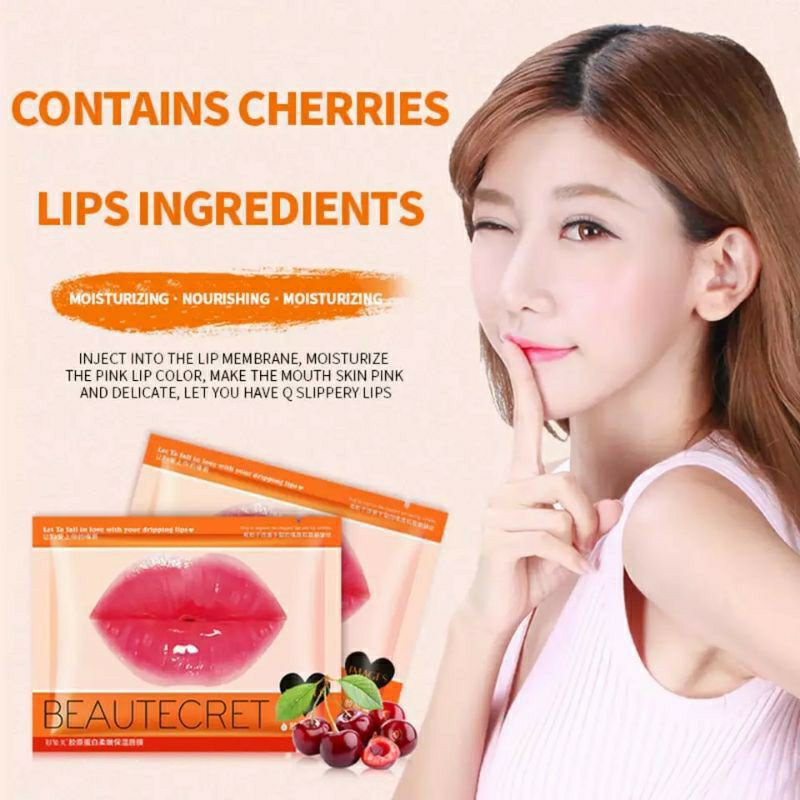 (Hàng Mới Về) Mặt Nạ Môi Images Chiết Xuất Quả Anh Đào Dưỡng Ẩm Hiệu Quả