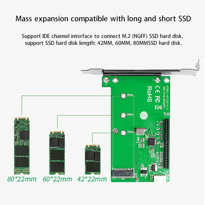 Card Chuyển Đổi Maiwo Kt021A Ssd Ide Sang M.2 (Ngff) Sata Ssd | BigBuy360 - bigbuy360.vn