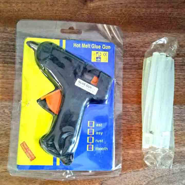 Bộ 15 Keo Cây Silicon Keo Nến (Trắng) 10cm + Tặng Súng Bắn Keo Silicon ( Hàng Loại 1 )