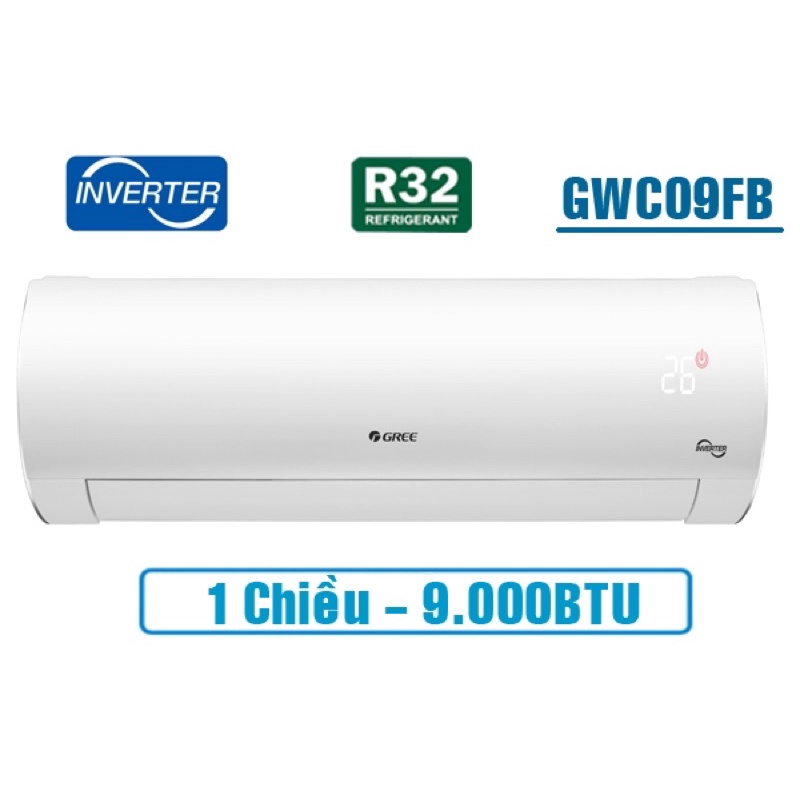 (Chính hãng mới 100%) Điều hòa Gree 1 chiều inverter GWC09PB | GWC12PB [ Bảo hành 12 tháng ]