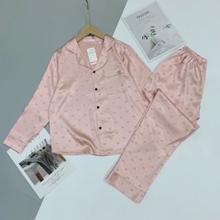 BỘ ĐỒ NGỦ LỤA GẤM DÀI TAY