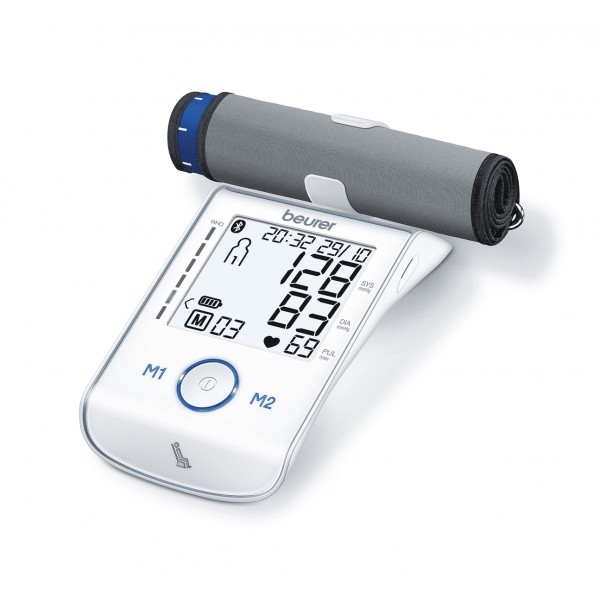 Máy đo huyết áp công nghệ bluetooth pin khô Beurer BM85-Hàng chính hãng,bảo hành 36 tháng