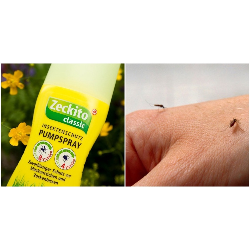 Xịt chống muỗi &amp; côn trùng đốt Zeckito Đức 100ml chai nhỏ gọn tiện lợi - Shop Viloet